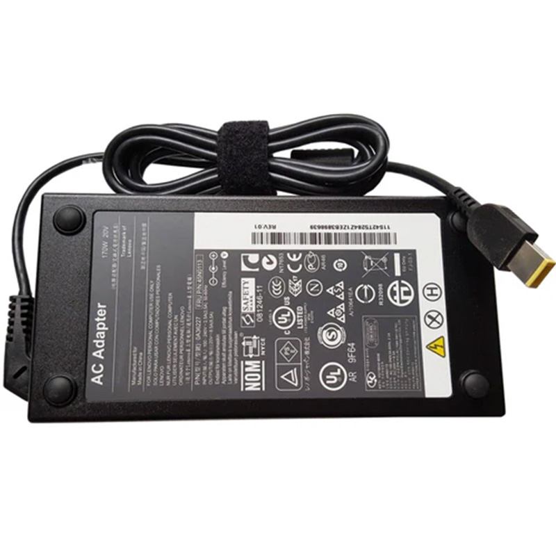 Original Lenovo 170W 20V 8.5A AC Adapter ADL170NLC3A for Thinkpad P50 P70 S431 T440, Slim Tip